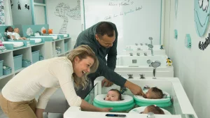 wie mogen er mee komen naar de baby spa