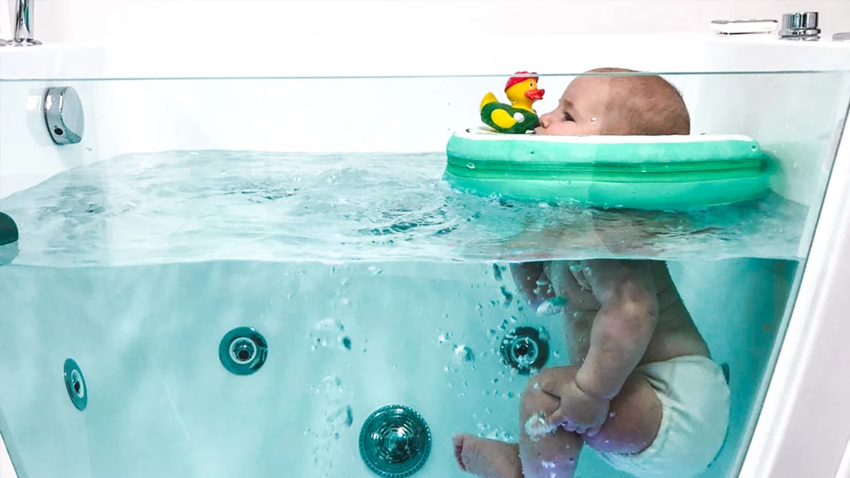 Baby floating bij De Baby Spa